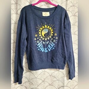 Aeropostale Live Love Dream Wild & Free Crew Sweatshirt Size Medium